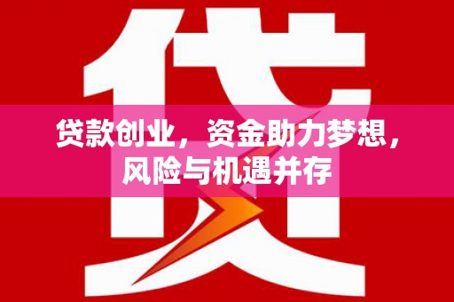临沭贷款创业，资金助力梦想，风险与机遇并存
