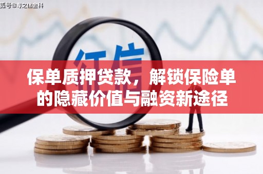 临沭保单质押贷款，解锁保险单的隐藏价值与融资新途径