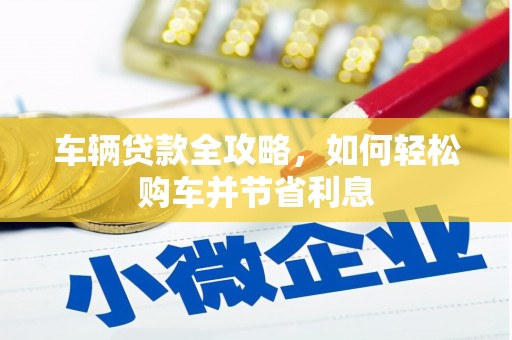 临沭车辆贷款全攻略，如何轻松购车并节省利息