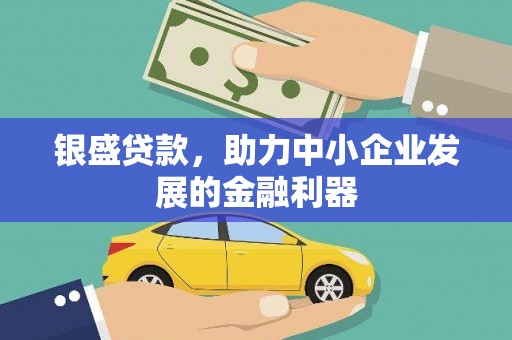 临沭银盛贷款，助力中小企业发展的金融利器
