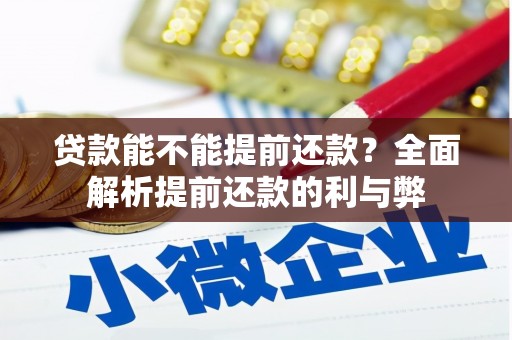 临沭贷款能不能提前还款？全面解析提前还款的利与弊