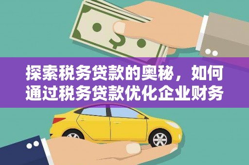 临沭探索税务贷款的奥秘，如何通过税务贷款优化企业财务