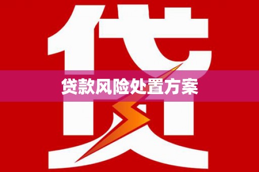 临沭贷款风险处置方案