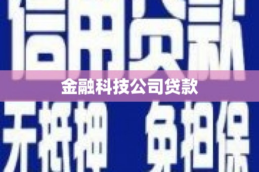 临沭金融科技公司贷款