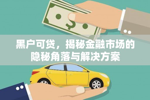 临沭黑户可贷，揭秘金融市场的隐秘角落与解决方案