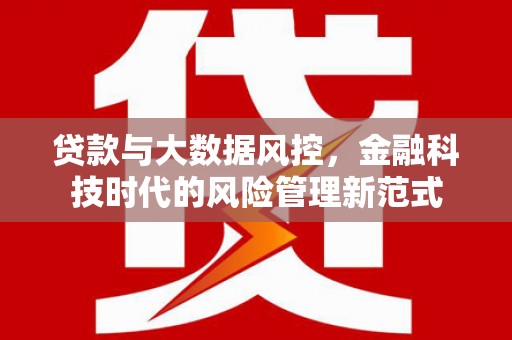 临沭贷款与大数据风控，金融科技时代的风险管理新范式