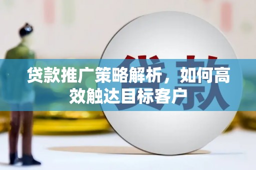 临沭贷款推广策略解析，如何高效触达目标客户
