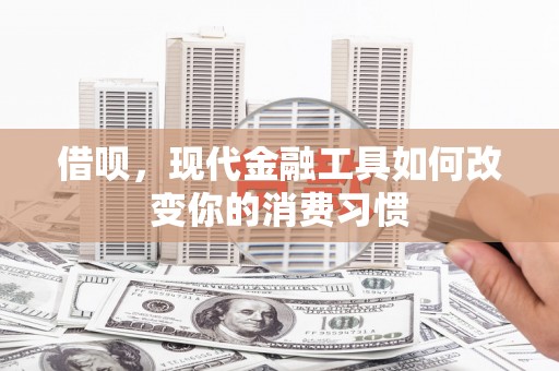 临沭借呗，现代金融工具如何改变你的消费习惯