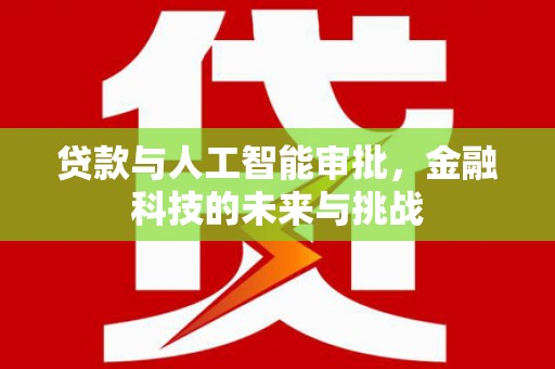 临沭贷款与人工智能审批，金融科技的未来与挑战