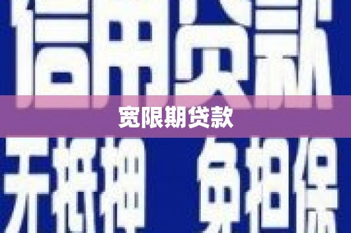 临沭宽限期贷款