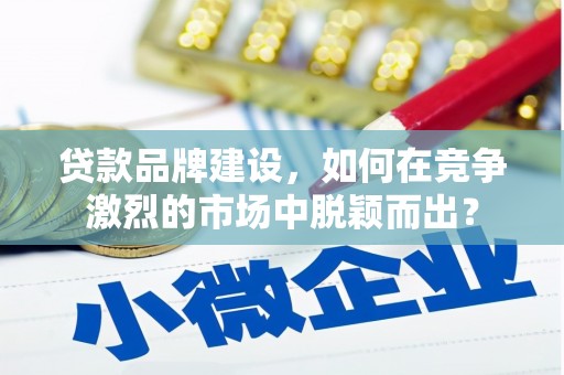 临沭贷款品牌建设，如何在竞争激烈的市场中脱颖而出？