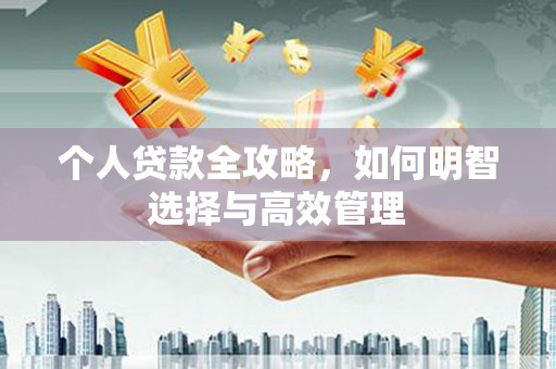 临沭个人贷款全攻略，如何明智选择与高效管理