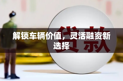 临沭解锁车辆价值，灵活融资新选择